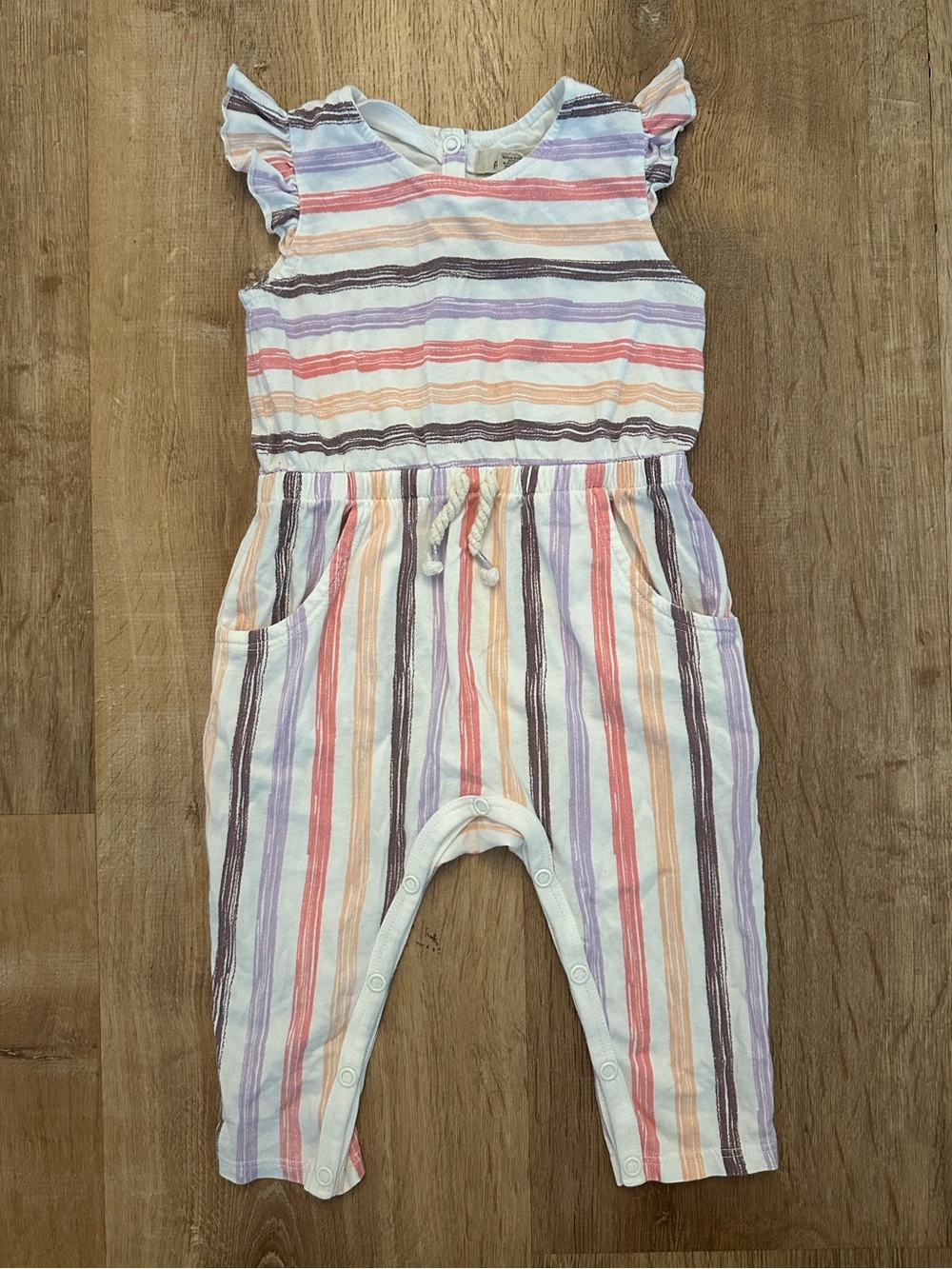 Peek Brand at Nordstrom Baby Striped Romper
